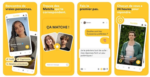 détails appli bumble