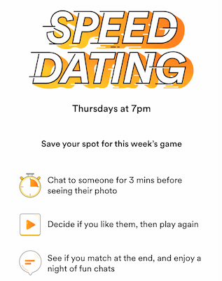 soirée speed dating bumble